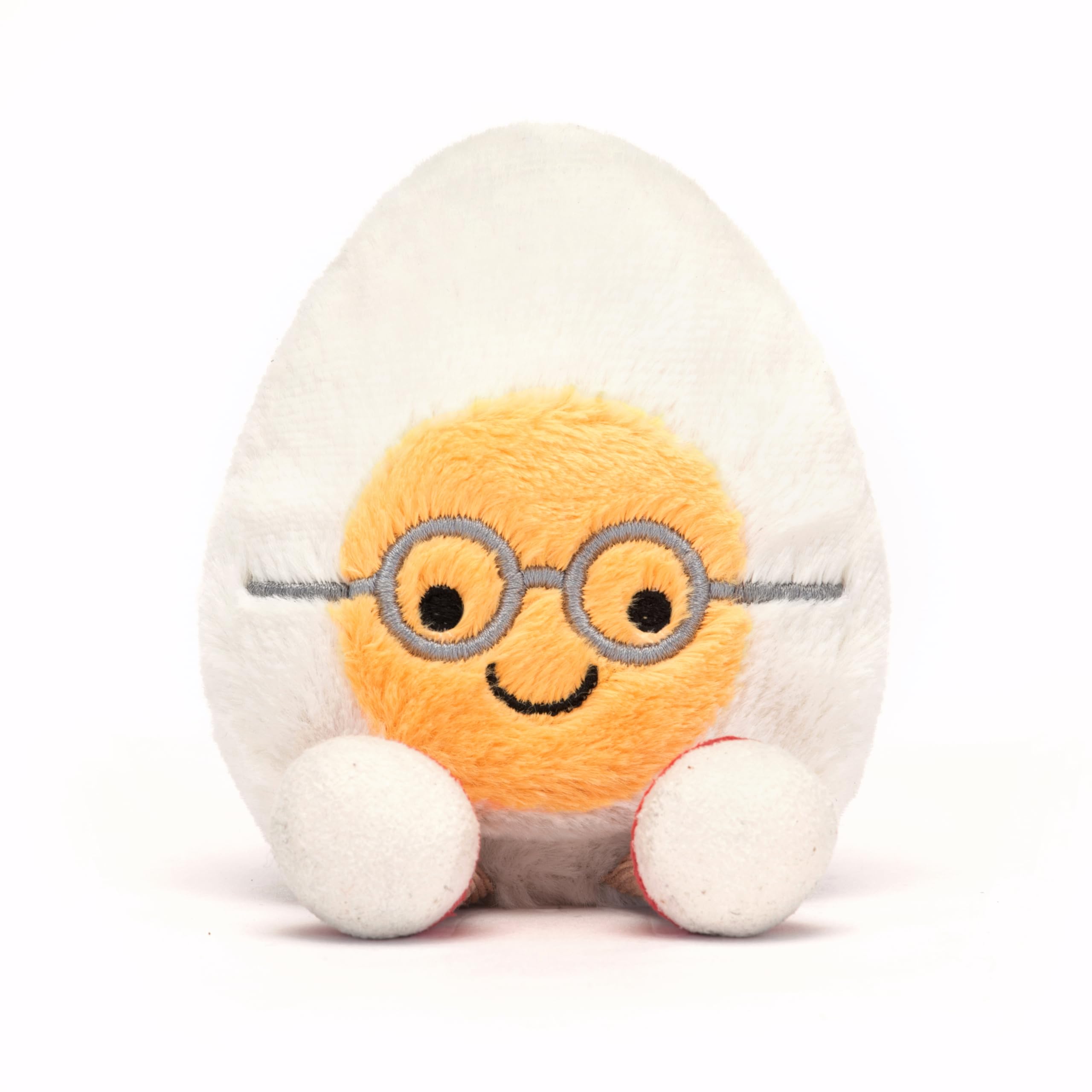 Amazon.co.jp: Jellycat Amuseables ゆで卵 オタクぬいぐるみ S 5.5
